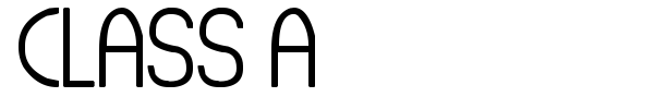 Class A font preview